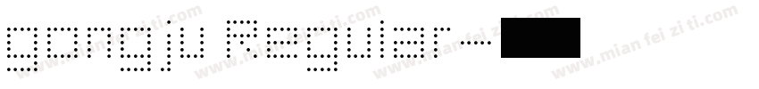 gongju Regular字体转换